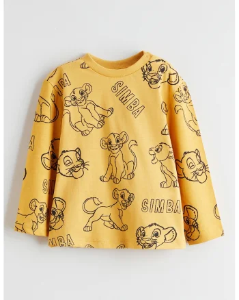 Bluza cu imprimeu grafic, Galben