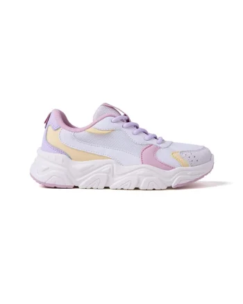 Pantofi sport din plasa Baxter, Alb