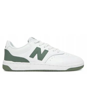 Pantofi sport din piele cu logo contrastant, Alb, Verde, Alb/Verde