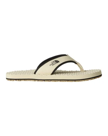 Papuci flip-flop cu imprimeu logo lateral Base Camp, Negru/Maro nisip