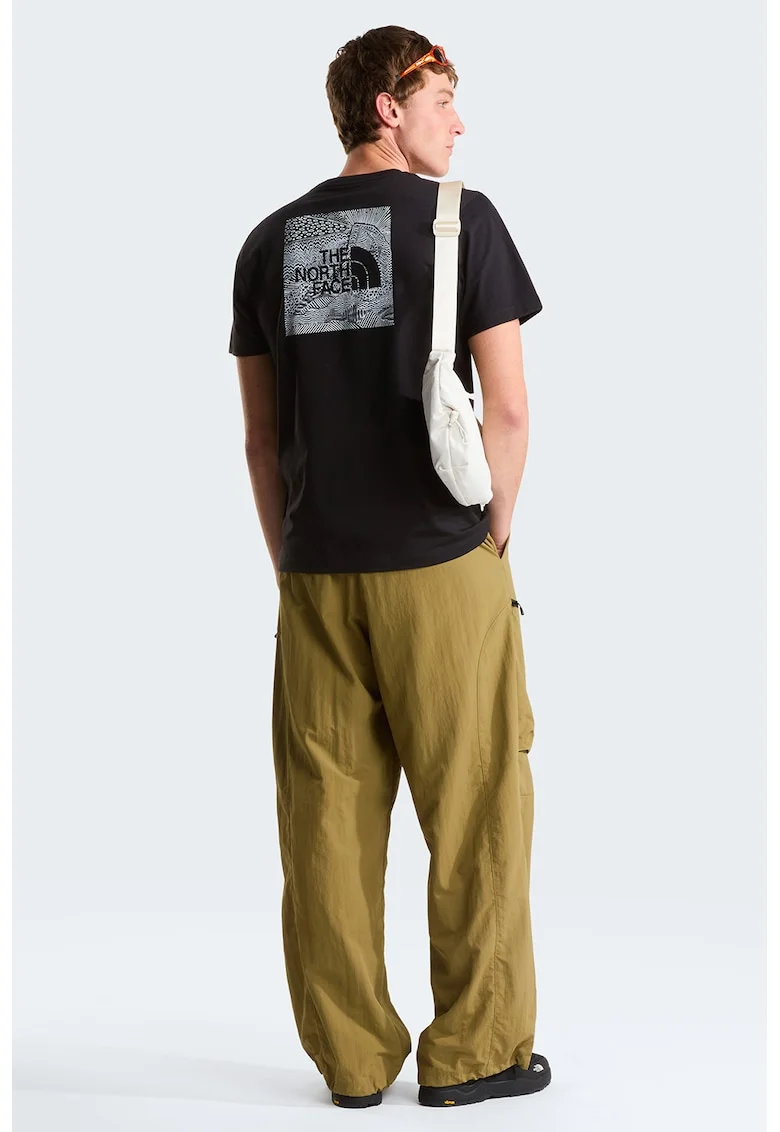 Tricou cu imprimeu Box Celebration, Negru/Gri deschis