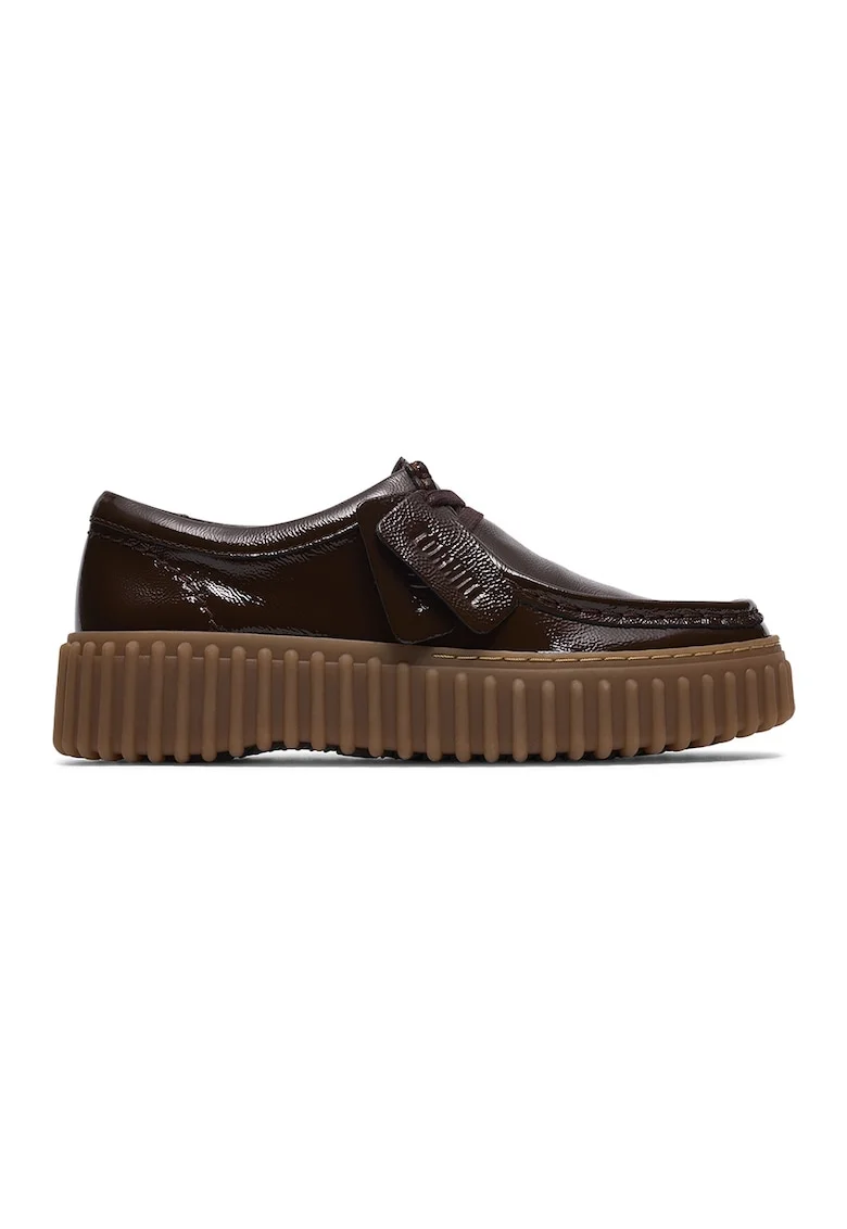 Mocasini de piele Torhill, Maro inchis/Maro taupe/Negru stins