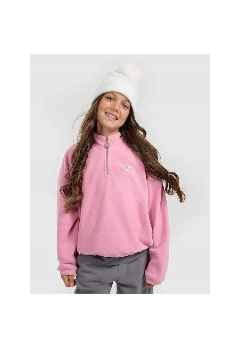 Hanorac copii  oversize, roz, poliester, Roz