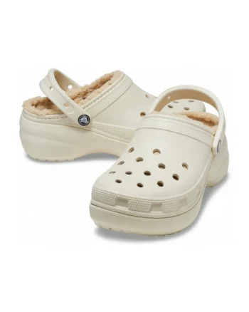 Saboti Izolati Femei,  Classic Platform Lined 207938 Clog, Albadszx, Alb