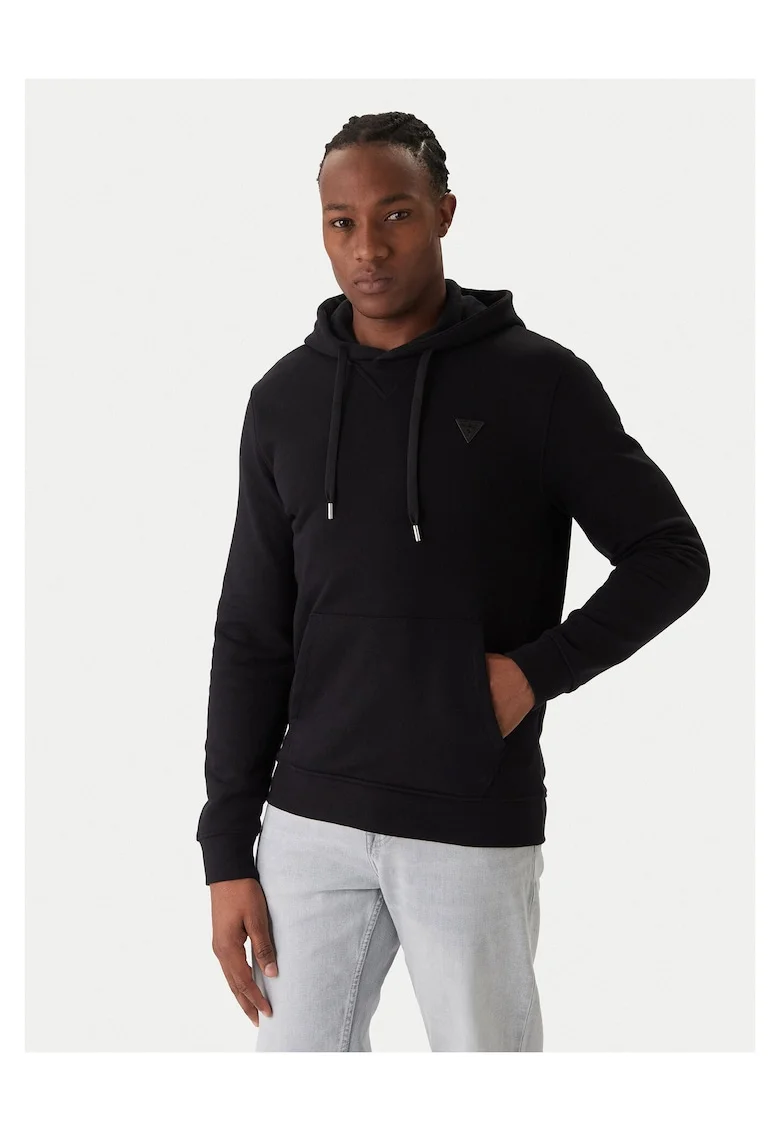 Hanorac barbati  negru, model cu gluga