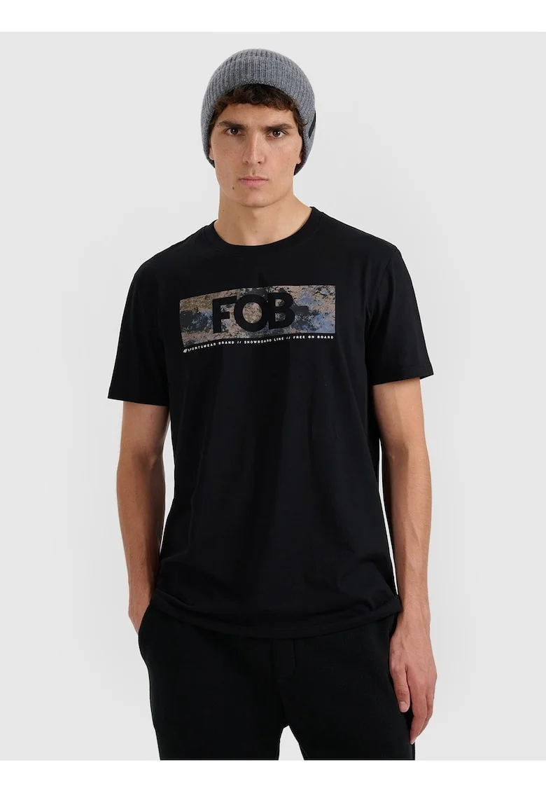 Tricou barbati,  bumbac superior, culoare negru