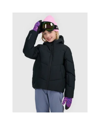 Geaca fete,  Poliester, Negru 4FJRAW25TTJAF1035-20S