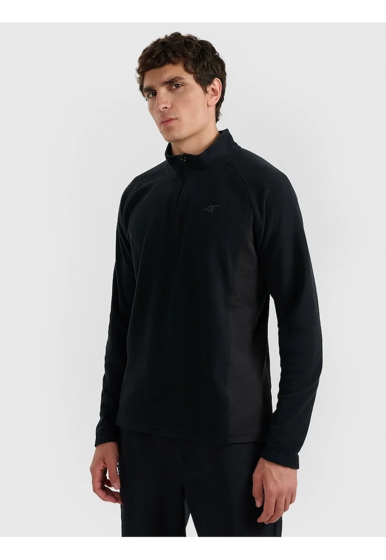 Bluza barbati,  calduroasa, negru, poliester