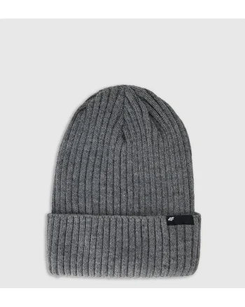 Caciula de iarna  model beanie, gri, material sintetic, tehnologie Thinsulate