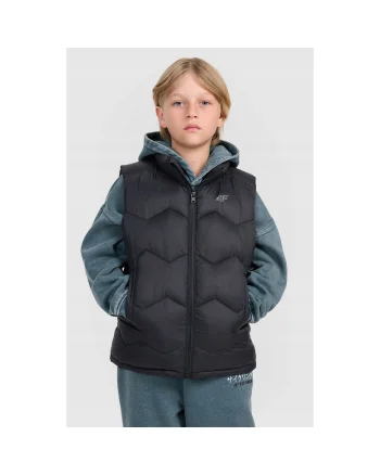Vesta baieti JRAW25TVJAM325-20S, 4F, Poliester, Negru