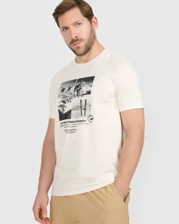 Tricou barbati  bumbac, culoare bej