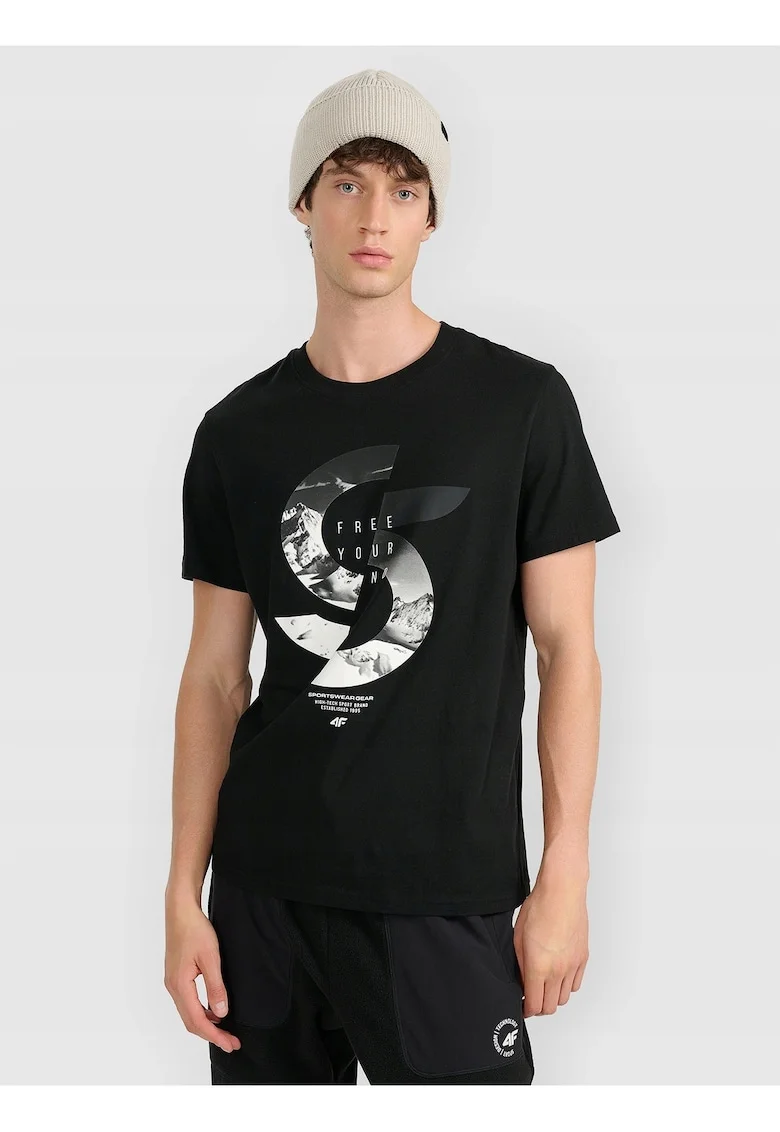 Tricou barbati  bumbac superior, culoare negru