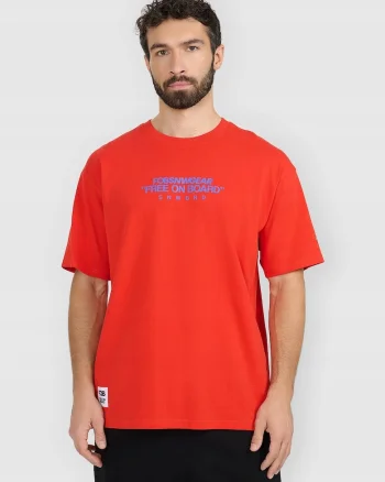 Tricou barbat,  bumbac, rosu