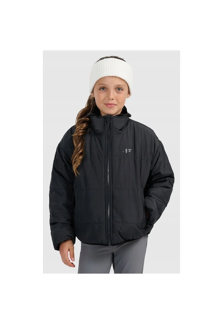 Geaca fete JRAW25TDJAF0787-20S, 4F, Poliester, Negru