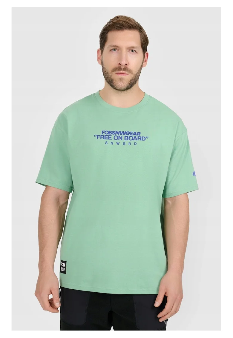 Tricou barbati  bumbac, turcoaz, verde