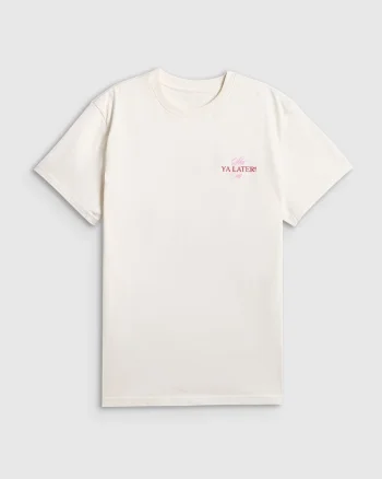 Tricou dama  bej, bumbac, cu imprimeu,