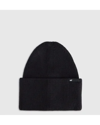 Caciula beanie unisex  neagra, marime universala, din viscoza