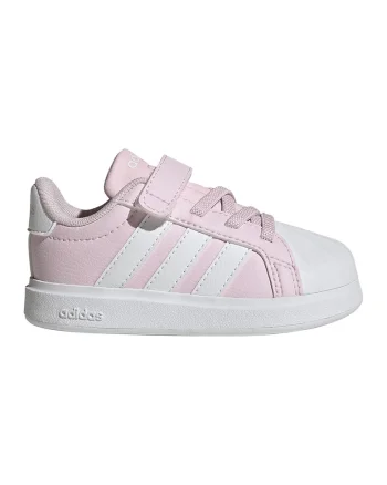 Pantofi sport cu velcro StreetTalk, Alb/Roz pal