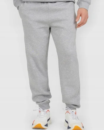 Pantaloni barbati,  jogger, bumbac, gri,