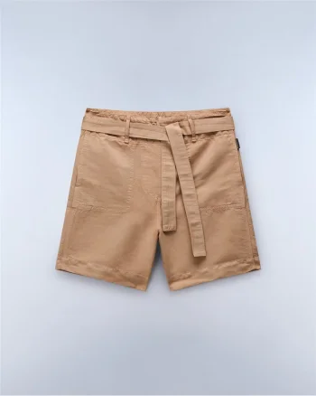 Pantaloni scurti din amestec de in,