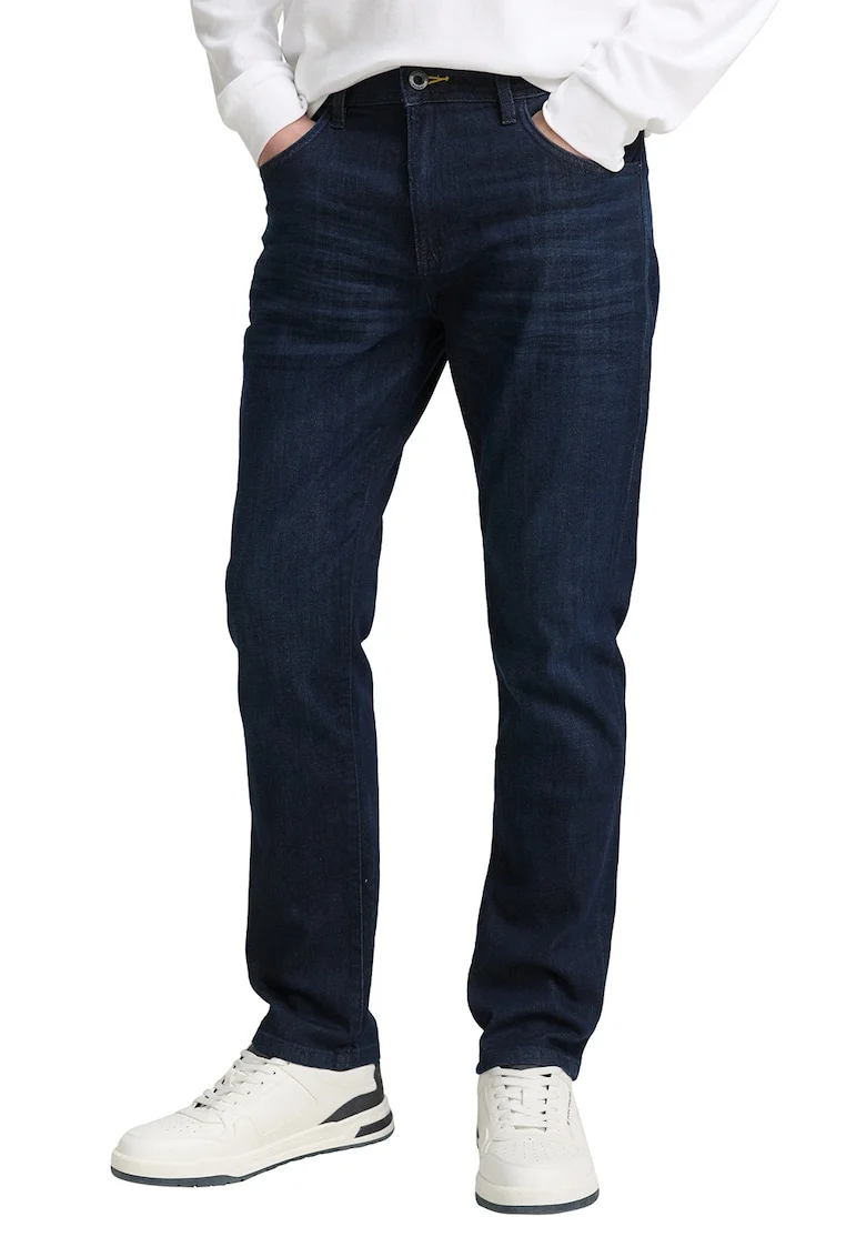 Blugi regular fit cu talie medie, Bleumarin