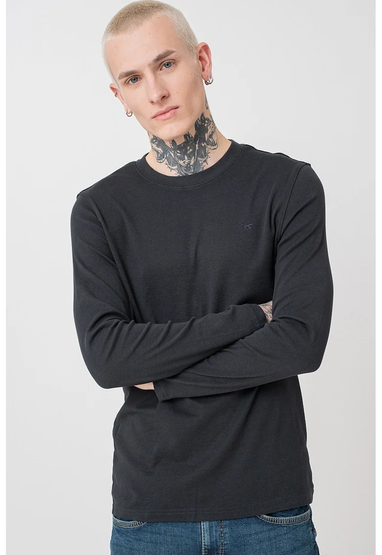 Bluza slim fit din bumbac Arlington, Negru