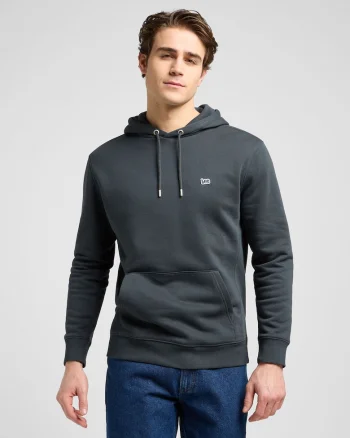 Hanorac  PLAIN HOODIE, bumbac, negru