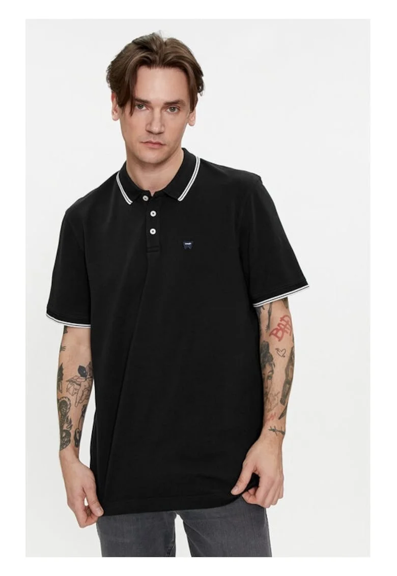 Tricou barbati,  594060, Negru, Bumbac