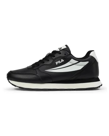 Pantofi sport wedge din piele ecologica Hypert, Alb/Negru