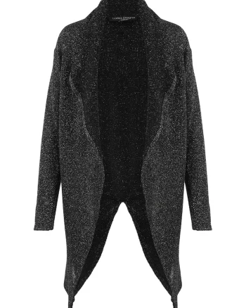Cardigan asimetric, Negru