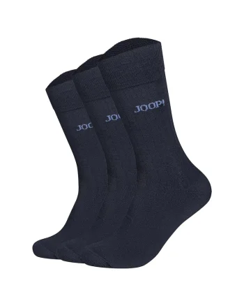 Set de sosete lungi unisex din amestec de bumbac - 3 perechi, Albastru inchis
