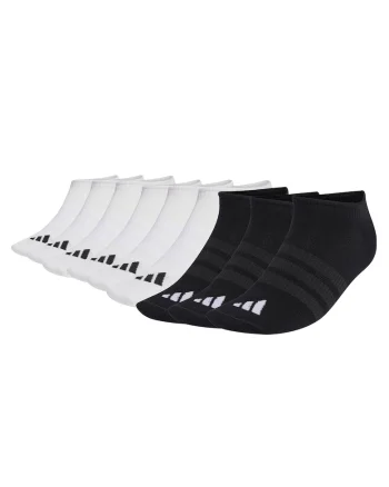Set de sosete unisex pana la glezna - 9 perechi, Alb/Negru