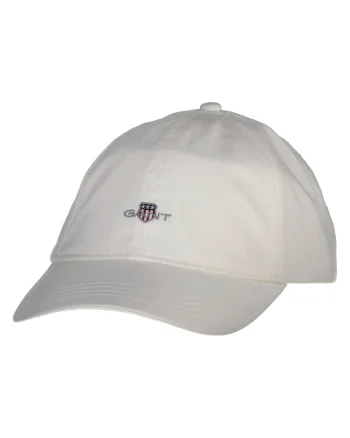 Sapca cu aplicatie brodata, pentru baseball, Alb fildes