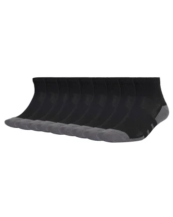 Set de sosete trei sferturi Essentials Climacool - 9 perechi, Negru