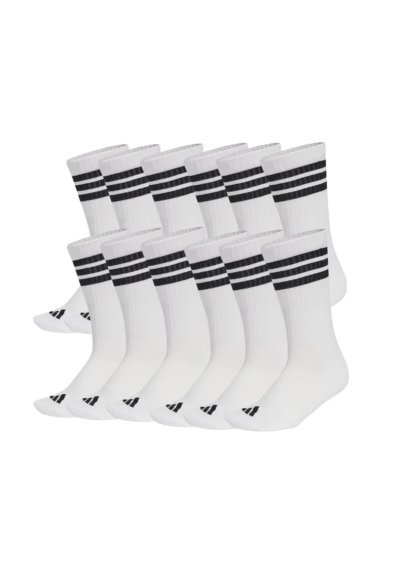 Set de sosete unisex din amestec de bumbac - 12 perechi, Alb