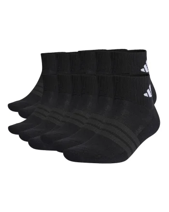Set de sosete unisex pana la glezna cu talpa dubla Essentials -12 perechi, Negru