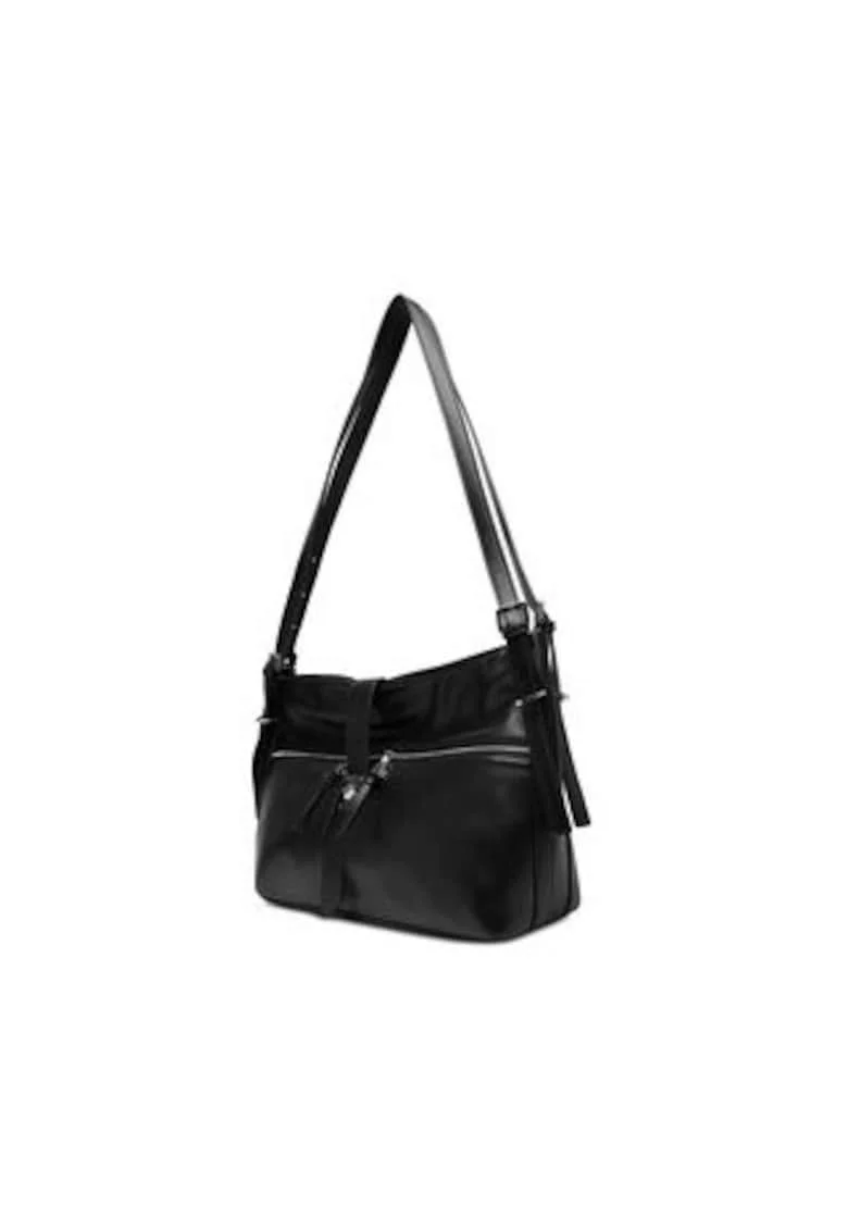 Geanta dama,  neagra, fara model, din tesatura