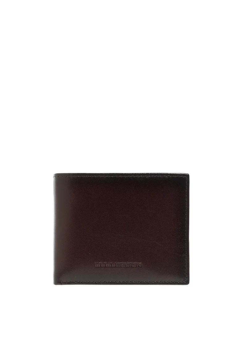 Portofel din piele Ebonoir, Maro taupe