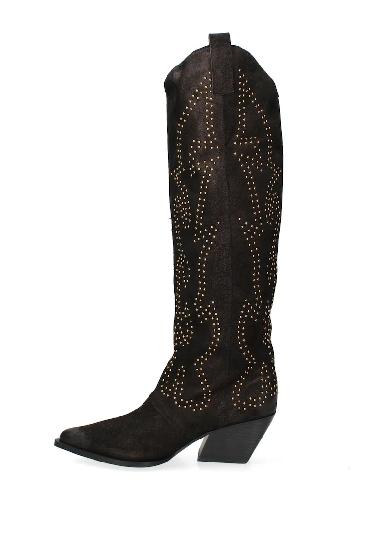 Cizme cowboy de piele Novara Ultra, Negru