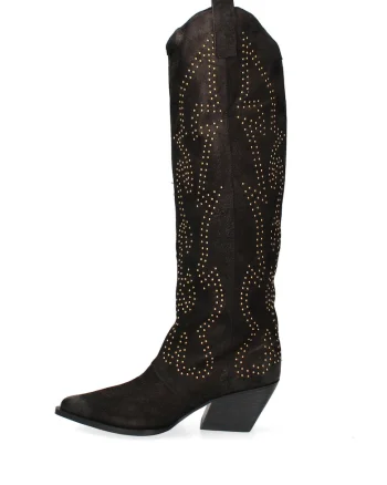 Cizme cowboy de piele Novara Ultra, Negru