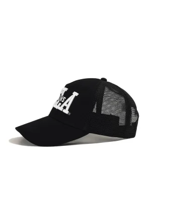 Sapca ajustabila unisex cu logo brodat, pentru baseball McCloud, Alb/Negru