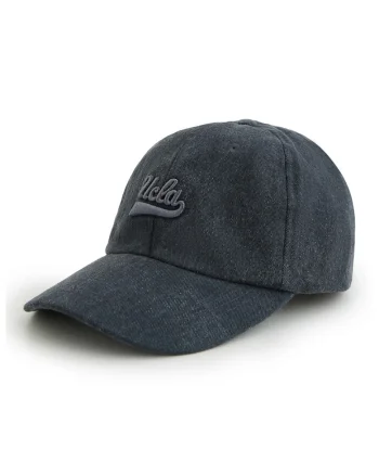 Sapca din bumbac cu broderie logo Fortuno, Gri inchis