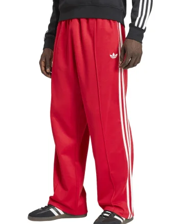 Pantaloni de trening cu segmente logo laterale, Rosu vermillion