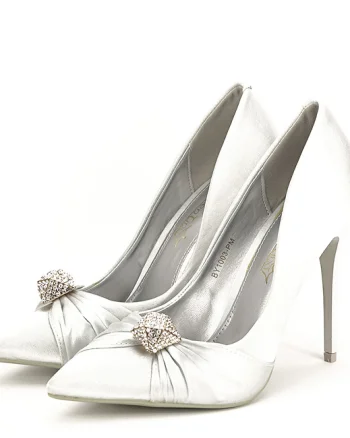 Pantofi cu toc gri eleganti Sabrina 02