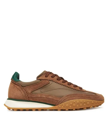 Tenisi dama,  piele naturala, maro/verde,