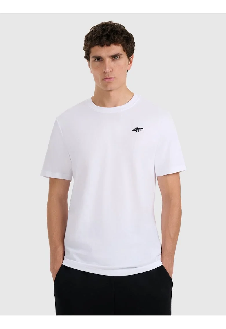 Tricou alb bumbac  pentru barbati, Alb