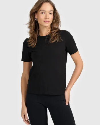 Tricou dama,  negru, bumbac