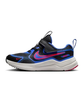 - Pantofi Cosmic cu inchidere velcro pentru alergare, Negru/Blue Royal