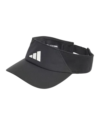 Vizor unisex cu logo pentru antrenament, Alb/Negru