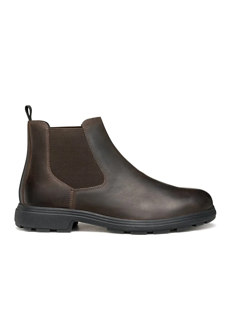 Ghete Chelsea de piele, Maro inchis